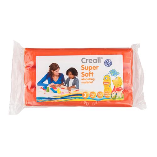 Pâte à modeler Creall orange tendre 500 grammes