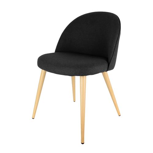 Fauteuil Vintage - H. 77 cm - Noir