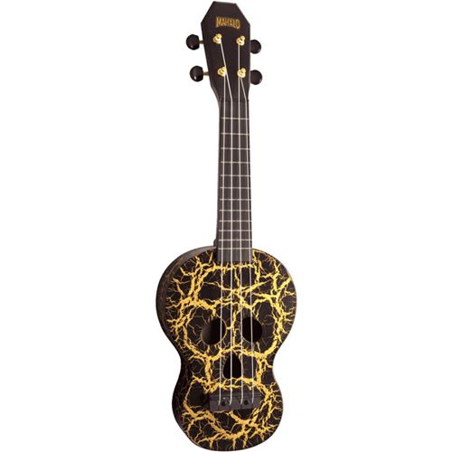 Mahalo MC1SKBK - Ukulélé soprano Skull crâne noir + housse