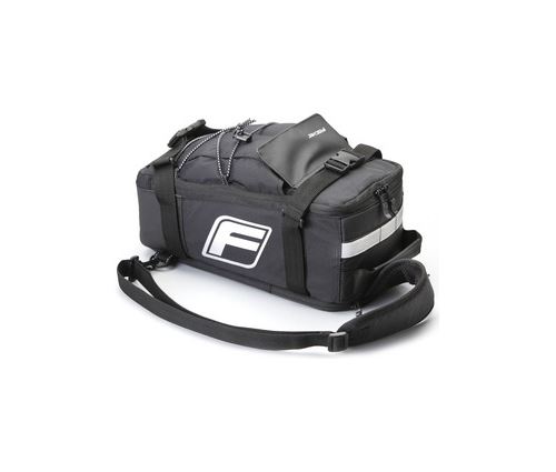Fischer Noir Sac Pour Porte-Bagage De Vélo 2 En 1,