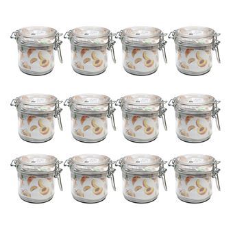 Lot De 12 Bocaux En Verre à Étrier 1140 Ml – Hermétiques, Idéaux Pour Conserver, Fermenter Et Ranger En Cuisine