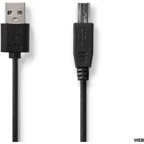 Nedis - Câble USB - USB (M) pour USB type B (M) - USB 2.0 - 2 m - noir