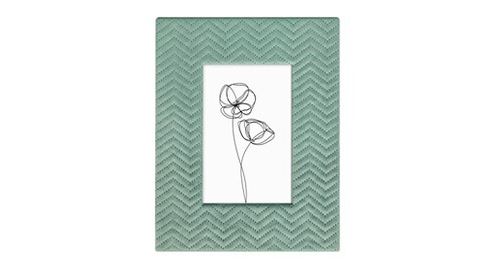 Cadre photo pour portrait velluto , menthe, 10 x 15 cm