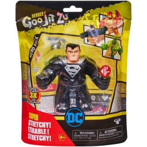 Figurine Superman Armure noire 11cm - Goo Jit Zu DC Comics