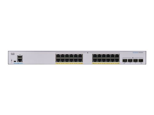 Cisco Business 350 Series 350-24P-4G - Commutateur - C3 - Géré - 24 X 10/100/1000 (Poe+) + 4 X Gigabit Sfp - Montable Sur Rack - Poe+ (195 W)