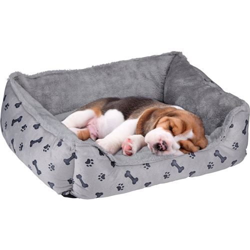 Comparer les prix de Panier pour Chien KZ GARDEN Coussin confortable pour animal de compagnie Chien et chiot 5 à 15kg Gris avec Motif