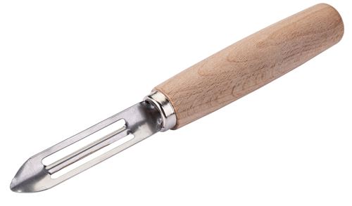 Non Communiqué Inox,Bois Brun Couteau Éplucheur De Type Économe 15 Cm Fackelmann Nature