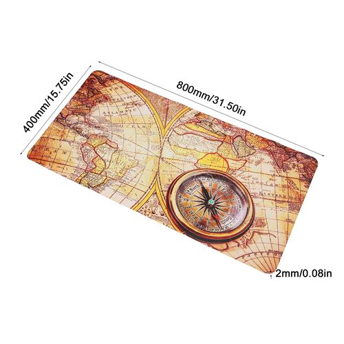 4€02 sur Tapis de souris Carte du Monde Résistant à la