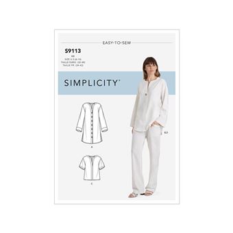 Simplicity Patron 9173 Robe De Maternité, Tunique, Jupe Et Pantalon Tailles 46 à 54