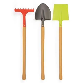 Filet de 3 Grands Outils de Jardin - 4338 - Préparons La Terre - 70 cm - 1