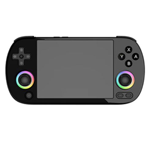 Console de jeux rétrogaming RG40XX H Avec lumière RVB Carte TF 32 Go Avec plus de 5000 jeux LPDDR4 1 Go Écran IPS 640*480P Batterie 3200mAh 6 heures d