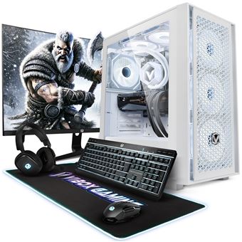 PC Gamer Complet VIBOX – Écran 23", Intel I9 12900KF, RTX 5060 Ti 8 Go, 16 Go RAM, 1 To SSD, Windows 11