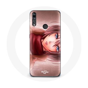 Yimctoie Cover con Cordino per Huawei P30 Lite 6.15, Carino Anime Custodia con Cinturino Regolabile Collana Cordino da Collo Catena Morbida TPU Silicone Case per Huawei P30 Lite, Cloud