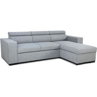 Canapé d’angle convertible réversible VICOMTE CASAPY 237x167 coffre gris - 1