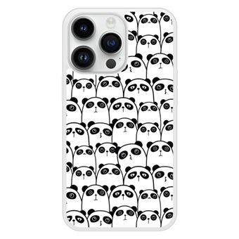 Coque renforcée rigide - Compatible  iPhone 14 Pro - design reunion de pandas - 1
