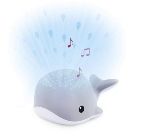 Veilleuse projecteur Wally la baleine grise - Zazu