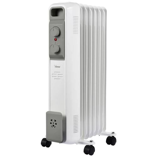 Radiateur à bain dhuile bimar S827 15 m² 600 W 900 W 1500 W blanc et gris