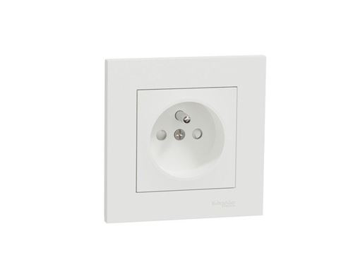 Schneider Electric - Prise de courant avec terre Miluz - Lot de 5 - Blanc - Image 3
