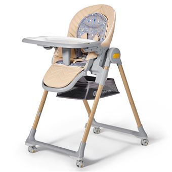 KINDERKRAFT - Chaise haute LASTREE effet bois - 1