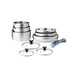 Batterie De Cuisine Inox 10 Pcs Arthur Martin AM8411
