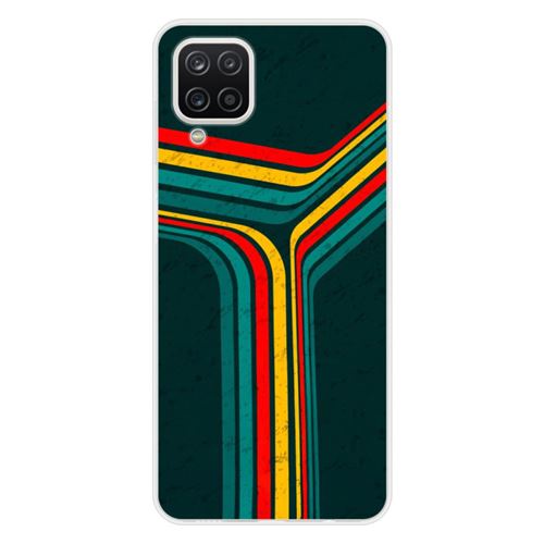 Coque en silicone imprimée compatible Samsung Galaxy M22 Galaxy M32 Retro lines