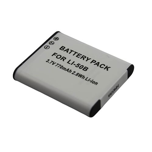 Batterie Li-ion 3.7V 680mAh 2.8Wh pour Appareil Photo Olympus Li-50B Gris