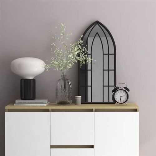 VIDAXL - Miroir de décoration - 70 x 30 cm - Noir - Image 3