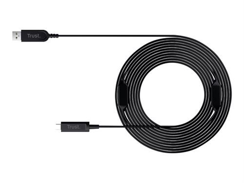 Trust Iris - Kit de câble USB - USB 3.2 Gen 2 - 10 m - rond, support pour 4K60Hz
