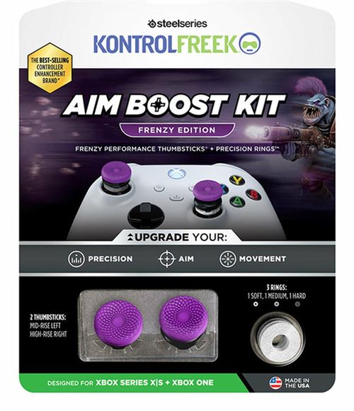 Non Communiqué Violet / Noir Fps Frenzy Thumb Grips Steelseries Purple/Black Xbox