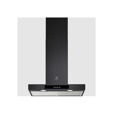 ELECTROLUX LFT426K - Hotte decorative murale - Evacuation et recyclage - 600m3/h - 68dB - 3 vitesses - L60cm -Noir