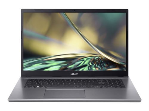 Acer Aspire 5 A517-53G - Intel Core i7 - 1255U / jusqu'à 4.7 GHz - Win 11 Home - GF RTX 2050 - 16 Go RAM - 512 Go SSD - 17.3" IPS 1920 x 1080 (Full HD) - 802.11a/b/g/n/ac/ax (Wi-Fi 6E) - gris acier - clavier : Belge