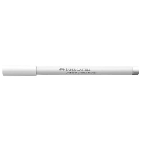 Feutre - Blanc - 501 - Indélébile - Pointe pinceau - Tous supports - Faber-Castell Goldfaber creative marker