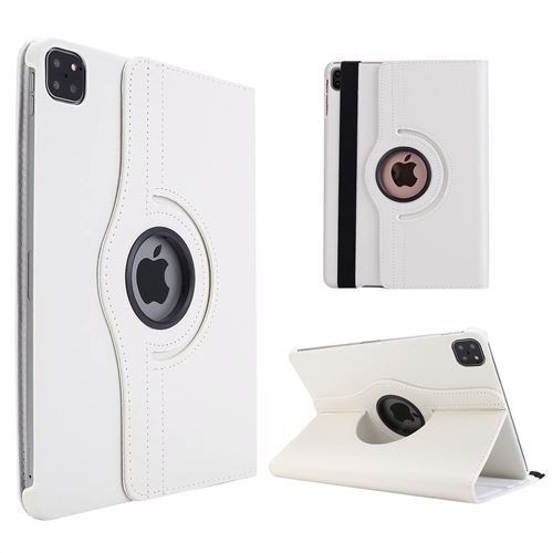 Xeptio Blanc/Blanche Etui Rotatif Pour Apple Ipad Pro 13 2024 Avec Coque Cover Protection Interne - Housse 360 Degrés He Ipad Pro 13 Pouces (M4) - Image 3