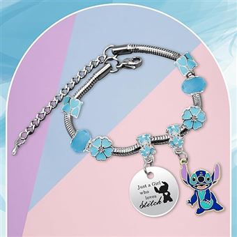 Bracelet Fille Cartoon - Breloques Anime, Acier Inoxydable - Cadeau Anniversaire, Noël, Amitié - Accessoire Tendance Pour Enfant - 11