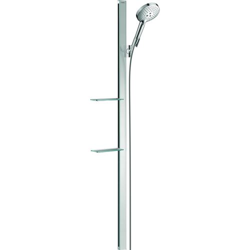 Set de douche 120 3jet avec barre Unica E 150 cm et porte-savon chromé