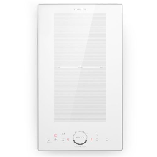 Klarstein Plaque Induction Plaque De Cuisson À Induction 2 Feux 3500W Minuterie Blanc
