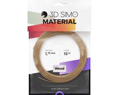 3D SIMO Filament 3Dsimo Wood Holz braun 1.75 mm bois 40 g