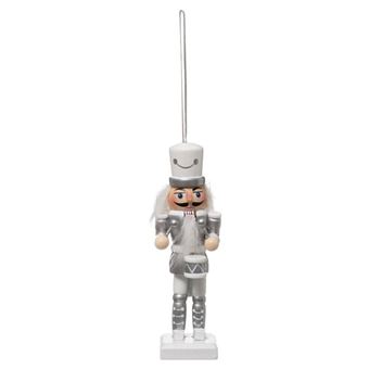 Fééric Lights and Christmas - Sujet de Noël Casse Noisette "Polaire" 12cm Blanc - 1