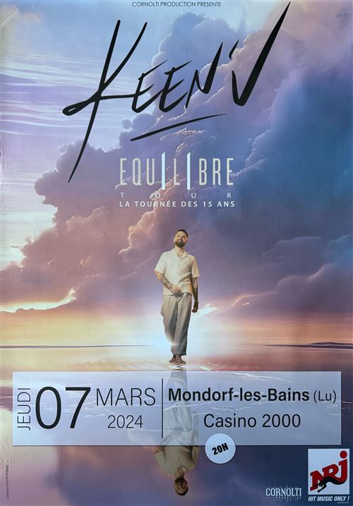 Affiche - Keen'V - Equilibre Tour - 68x98cm État correct - N/A reconditionné disponible sur Fnac