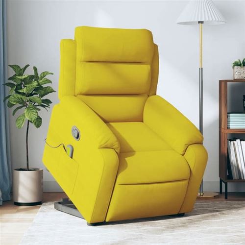 Non Communiqué Jaune Vidaxl Fauteuil De Massage, Relaxation Velours