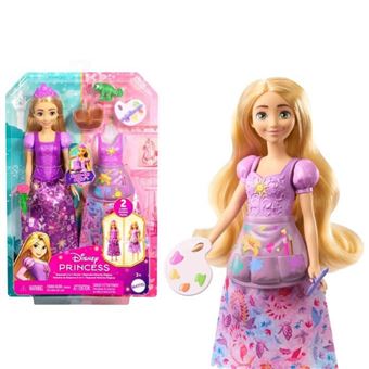 Princesses Disney-Poupée Raiponce Pique-Nique Et Art-Coffret - 3 ans+- JBG09 - 1