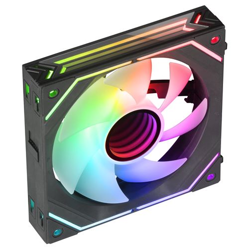Mars Gaming Noir Ventilateur Modulaire Pwm 120Mm Mf-Linkfinity, Miroir D'infinité Argb 360º - Image 4