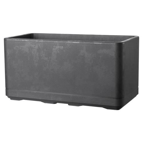 Deroma Jardinière Muret - Cosmo - Anthracite - A Réserve D'eau - Roulettes - 78 Cm - Image 4
