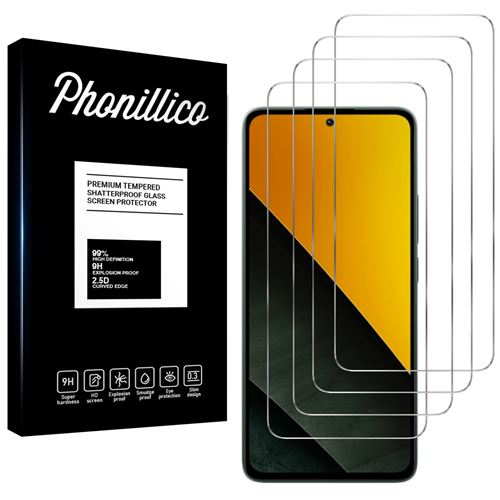 Verre Trempé pour Xiaomi Poco M7 Pro 5G [Pack 4] Film Vitre Protection Ecran Phonillico®