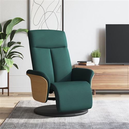 VIDAXL - Fauteuil de relaxation - Réglable avec repose-pieds - Vert - Image 2