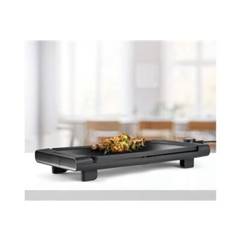 Steakmax 2600 de 2600w avec plaque de 49x27cm et 3 couches antiadhésives pour cuisine 100% uniforme