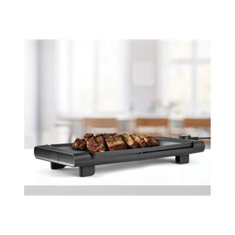 Steakmax 2600 de 2600w avec plaque de 49x27cm et 3 couches antiadhésives pour cuisine 100% uniforme