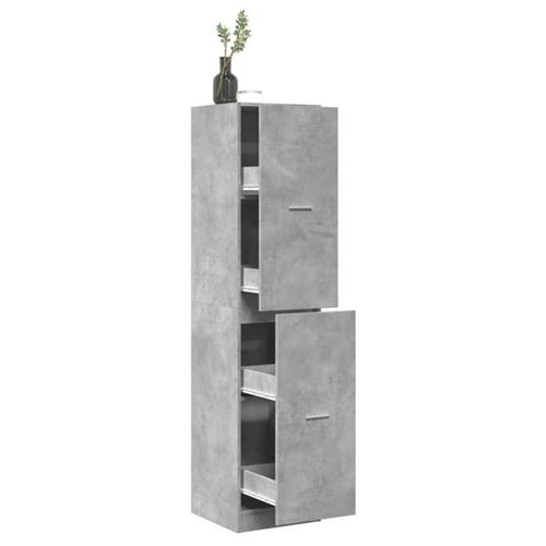 vidaXL Armoire d'apothicaire gris béton 40x41x174,5 cm bois ingénierie