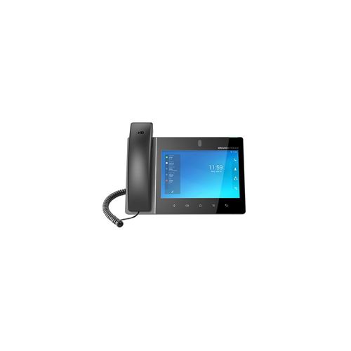 Grandstream GXV3480 - Visiophone IP - avec appareil photo numérique, Interface Bluetooth - IEEE 802.11a/b/g/n/ac/ax (Wi-Fi) / Bluetooth 5.0 - 12 voies capacité d appel - SIP, RTCP, RTP, SRTP - 16 lignes