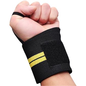 Bandages Poignet EMRAH – Coton Résistant, 18 Pouces Avec Boucle Pouce, Fermeture Velcro Longue (paire)
